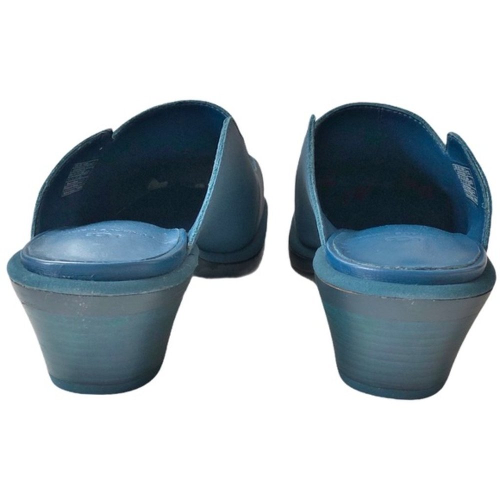 UGG + Eckhaus Latta Block Heel Cowboy Mule in Moroccan Blue 6 - Picture 13 of 16